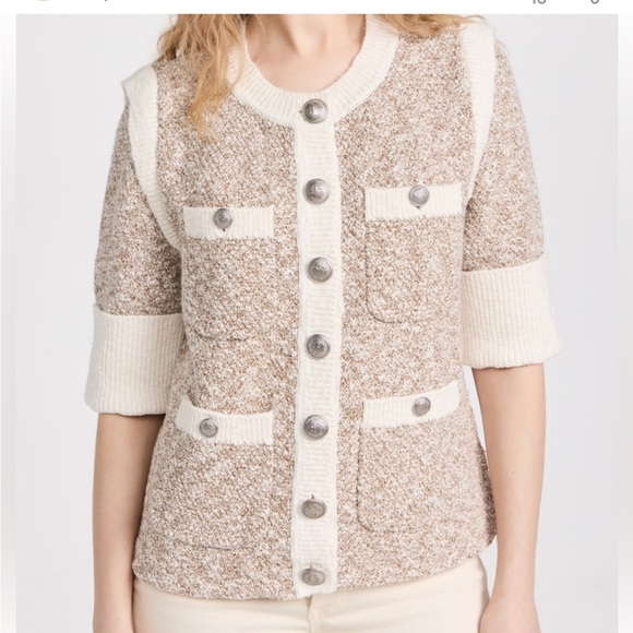 Veronica Beard Jackets & Blazers - Veronica Beard Beige and Ivory Textured Blazer